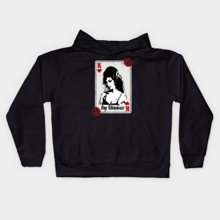 Vintage Card Amy Whinehouse Kids Hoodie